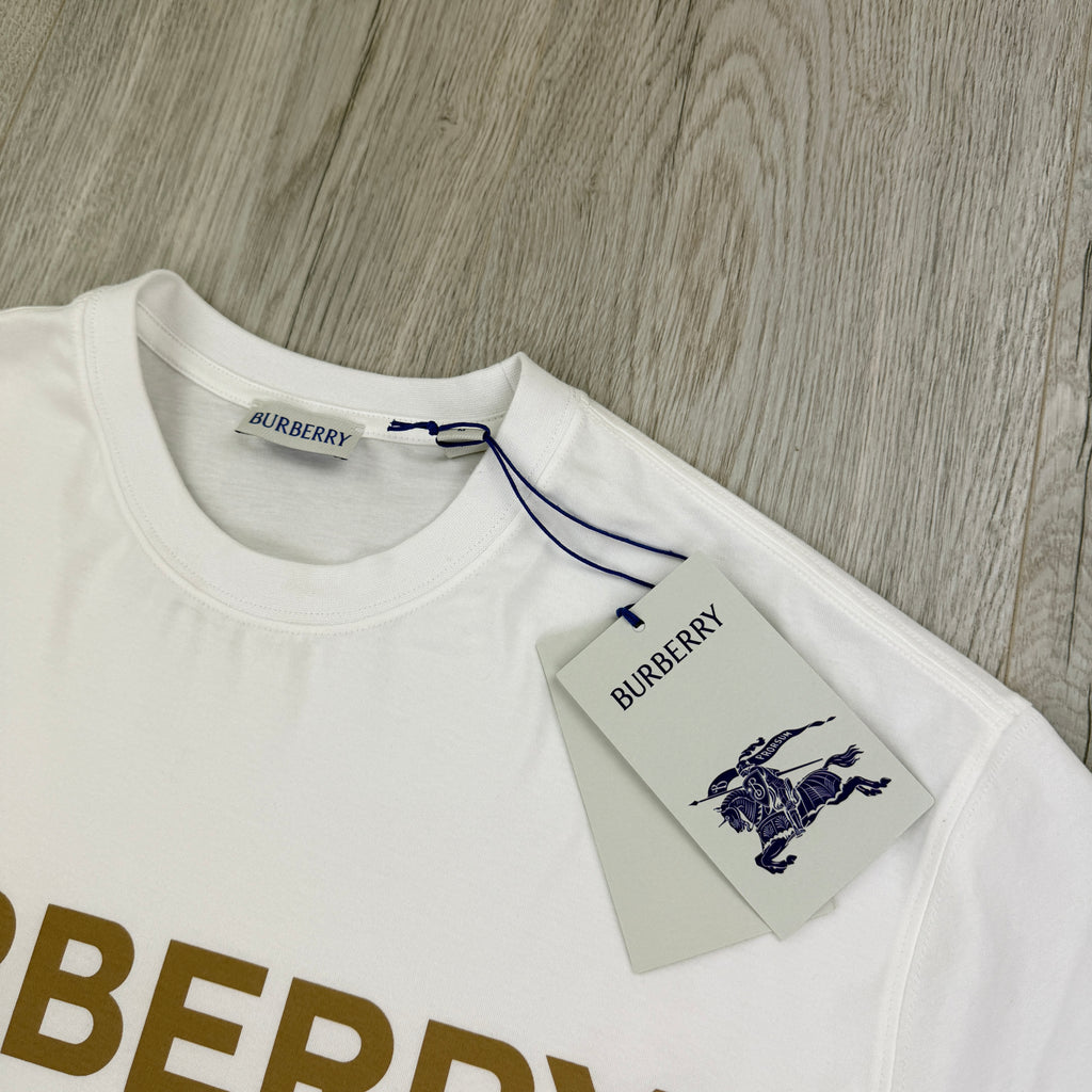 Burberry Men’s White T-shirt & Shorts Set