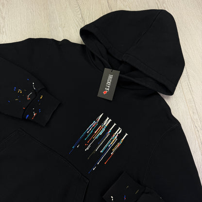 Amiri Men’s Black Paint Drip Logo Hoodie