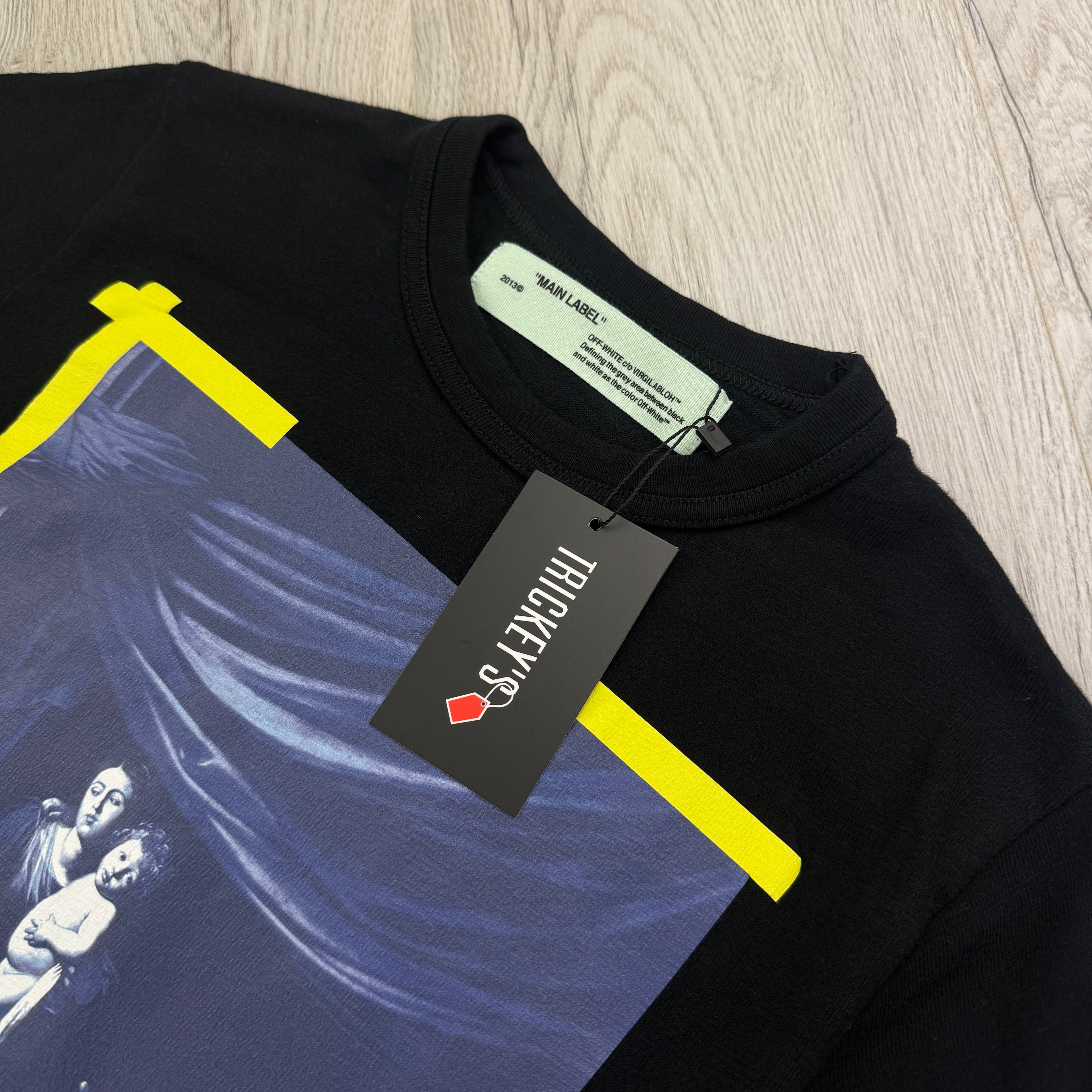 Off White Men’s ‘Seeing Things’ Black Longsleeve T-shirt - XXS