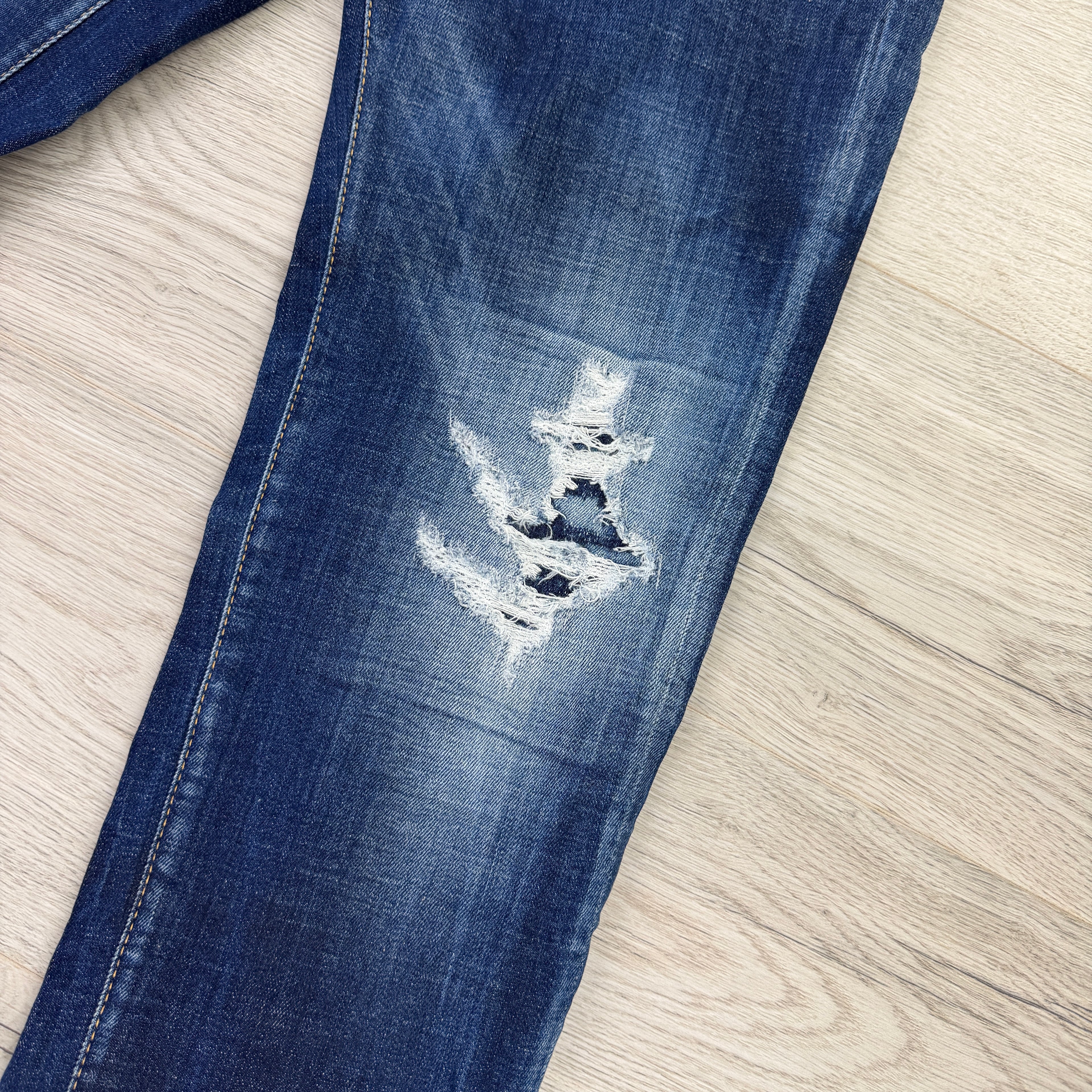 Dsquared2 Men’s Blue Distressed Jeans - 46 (Uk 30)