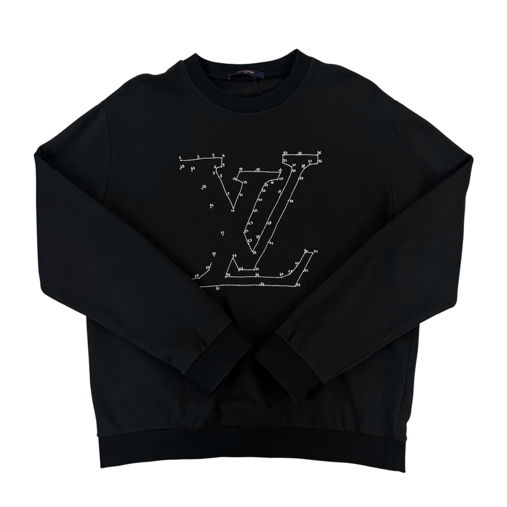Louis Vuitton Men’s Crewneck Stitch Print Embroidered Jumper - XL