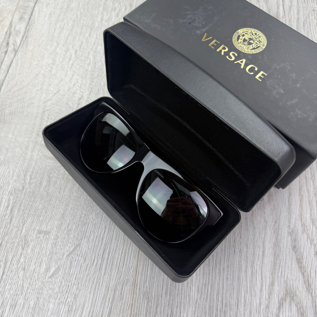 Versace Men’s Black & Gold Sunglasses