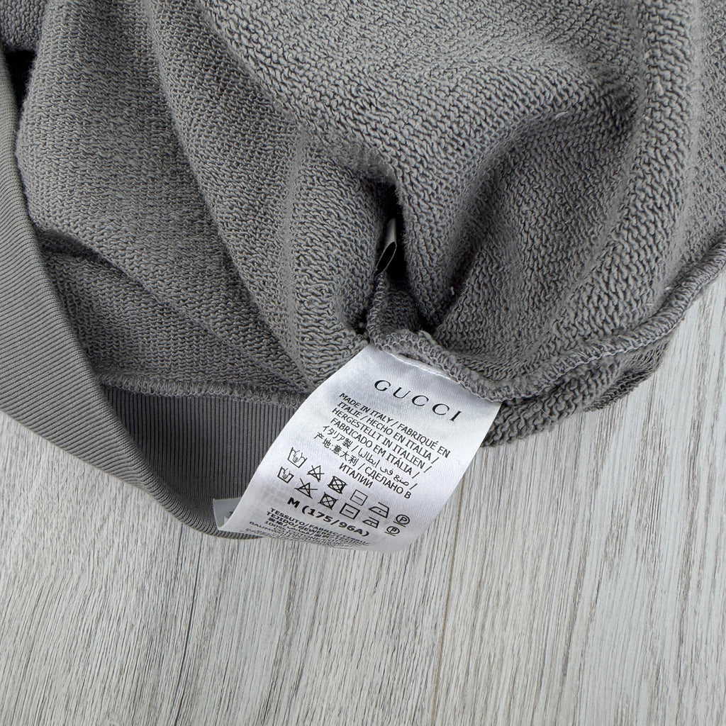 Gucci Men’s Grey Pullover Hoodie - Medium