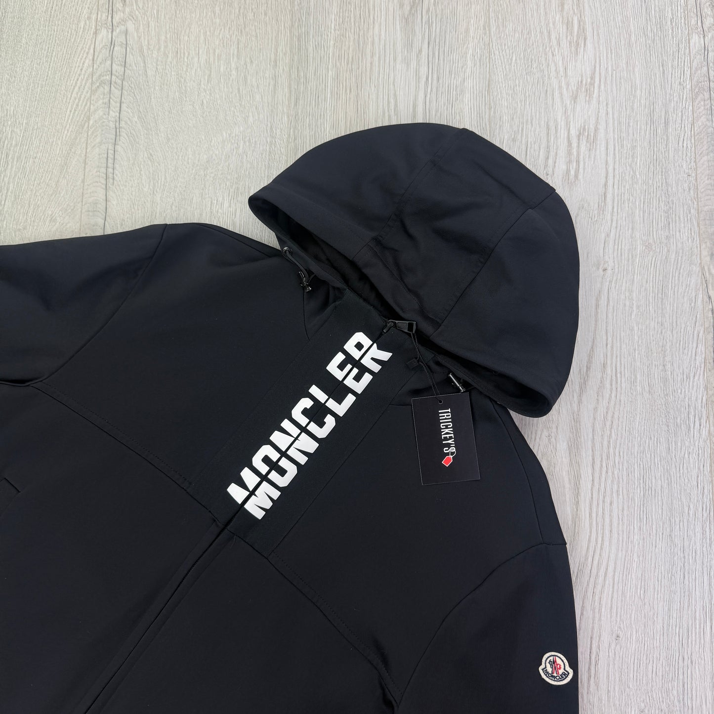 Moncler Men’s Black Zip-up Maglia Cardigan - Large Slim