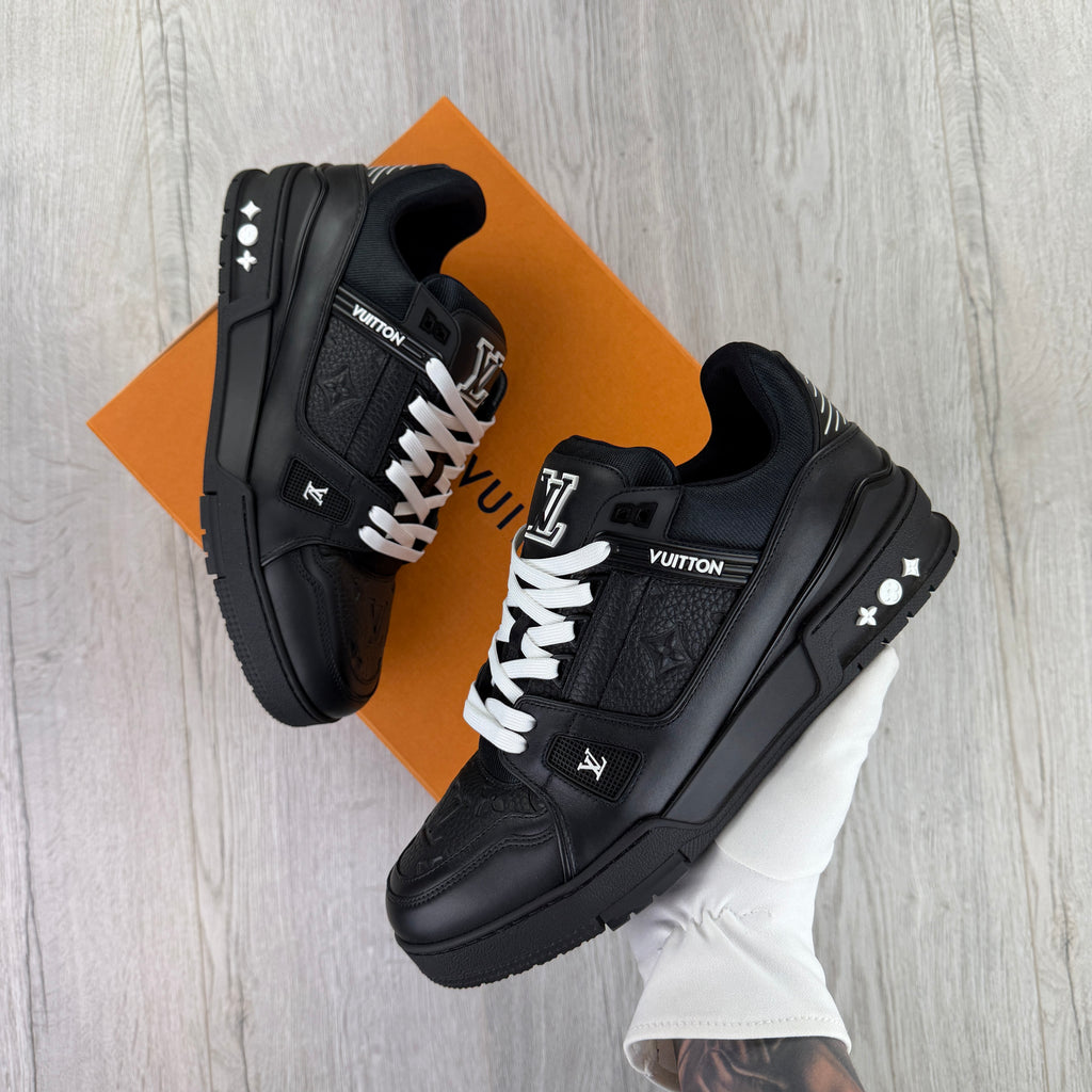 Louis Vuitton Men’s Black & White Trainers - Uk 8.5 (Fit 9)