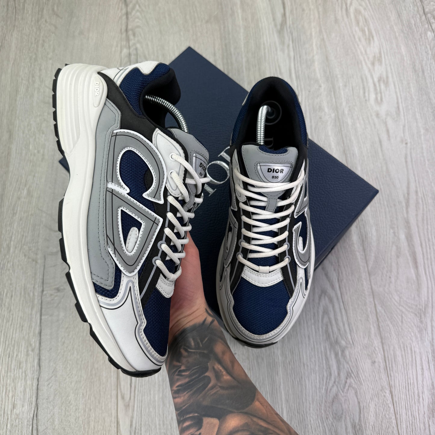 Dior B30 Men’s Blue & White Trainers - 42 (Fit Uk 8)