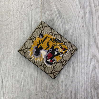 Gucci Men’s GG Supreme Tiger Wallet