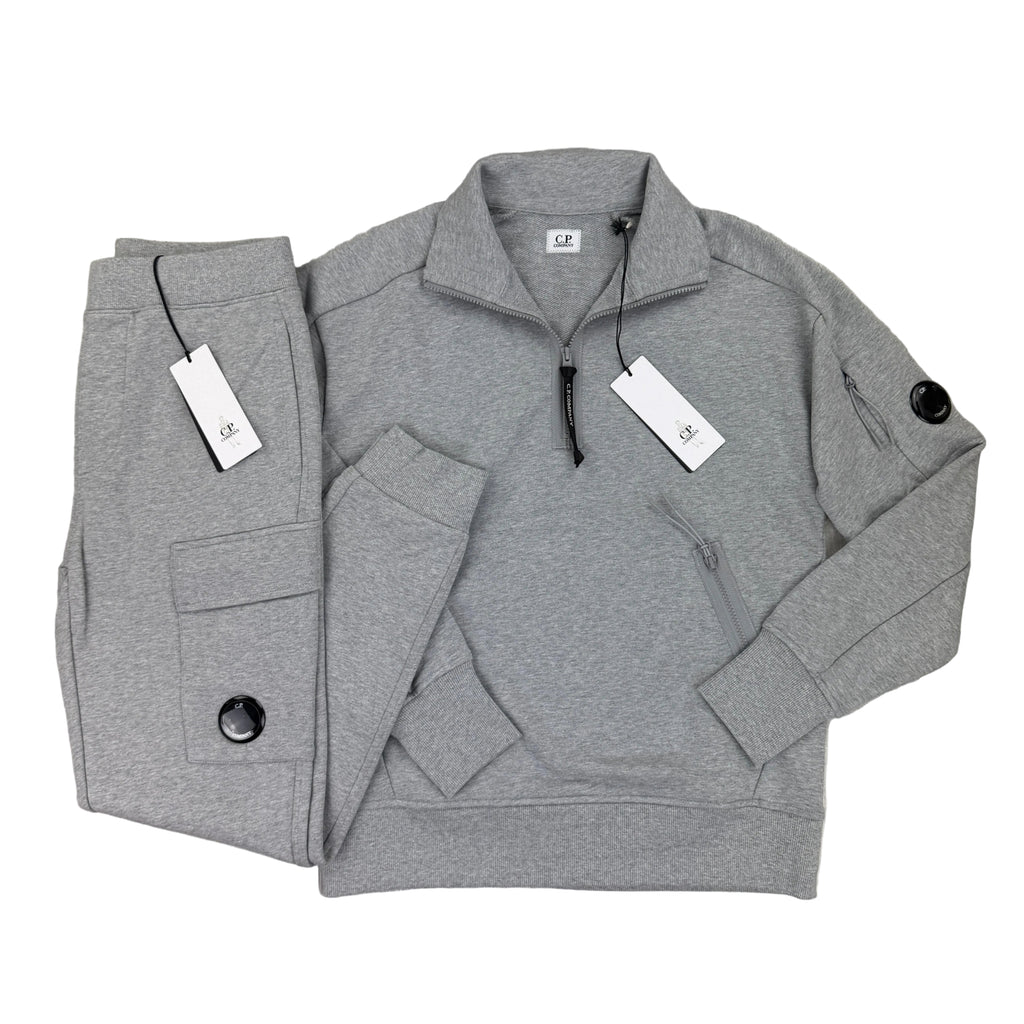 Cp Company Men’s Grey 1/4 Zip Full Tracksuit