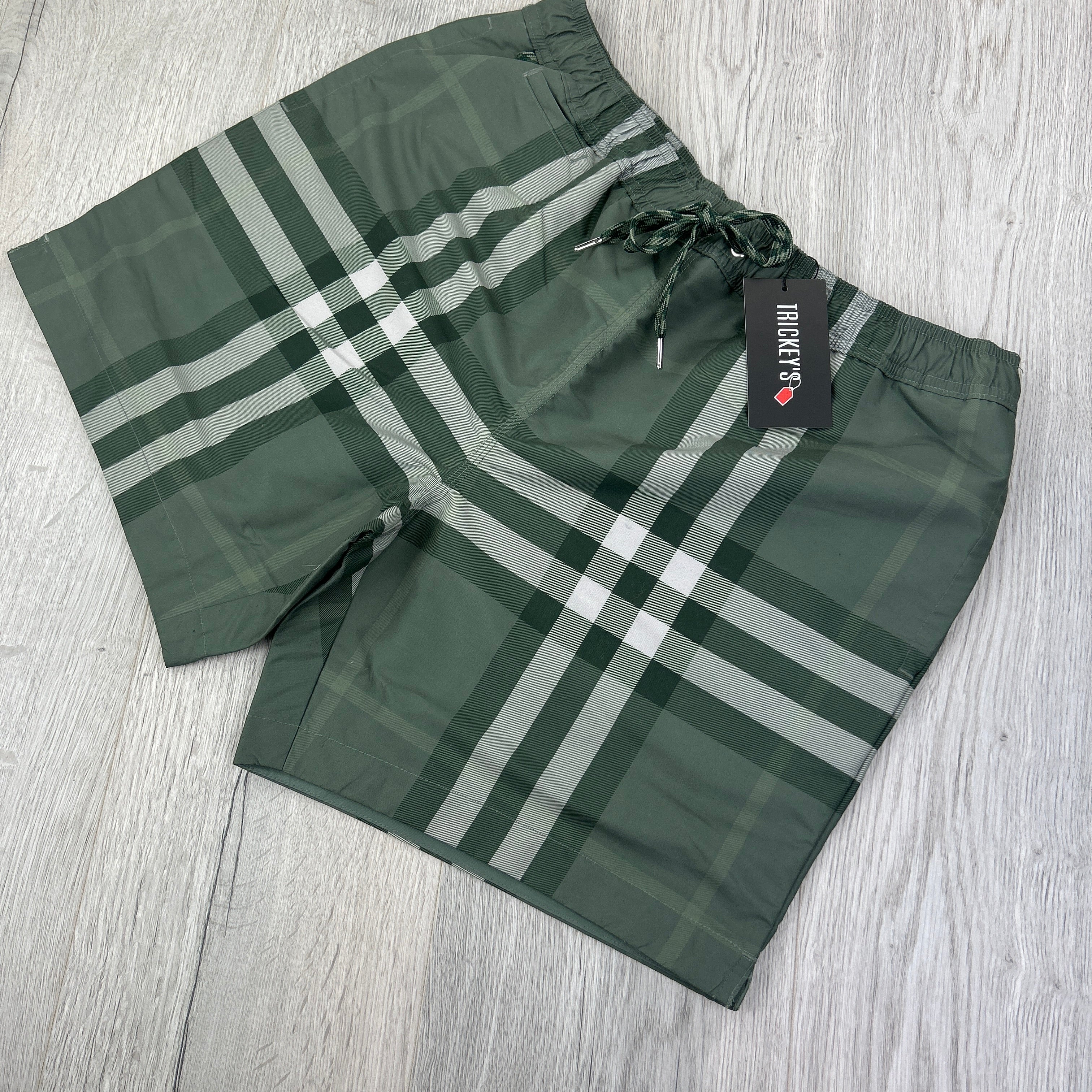 Burberry swimsuit mens grey deals