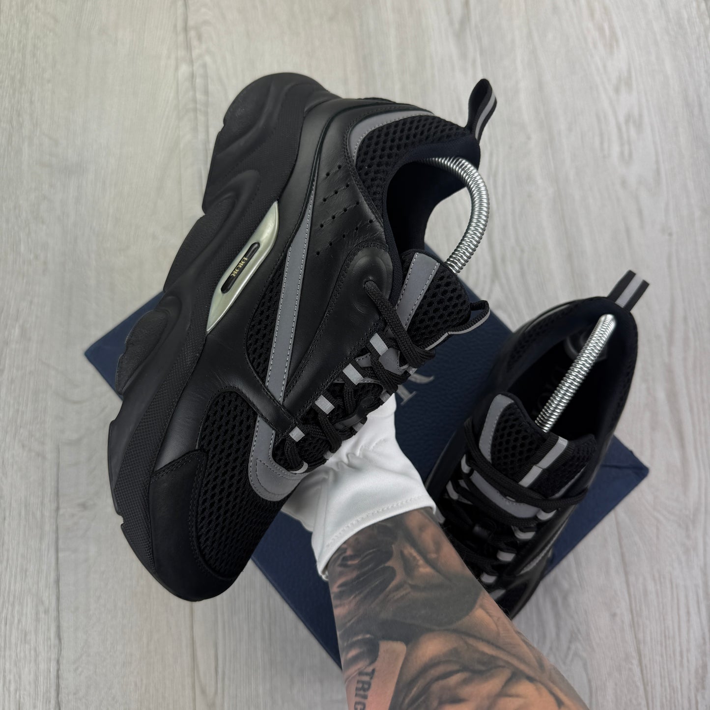 Dior B22 Men’s Triple Black Runners - 41 (Fit Uk 7)