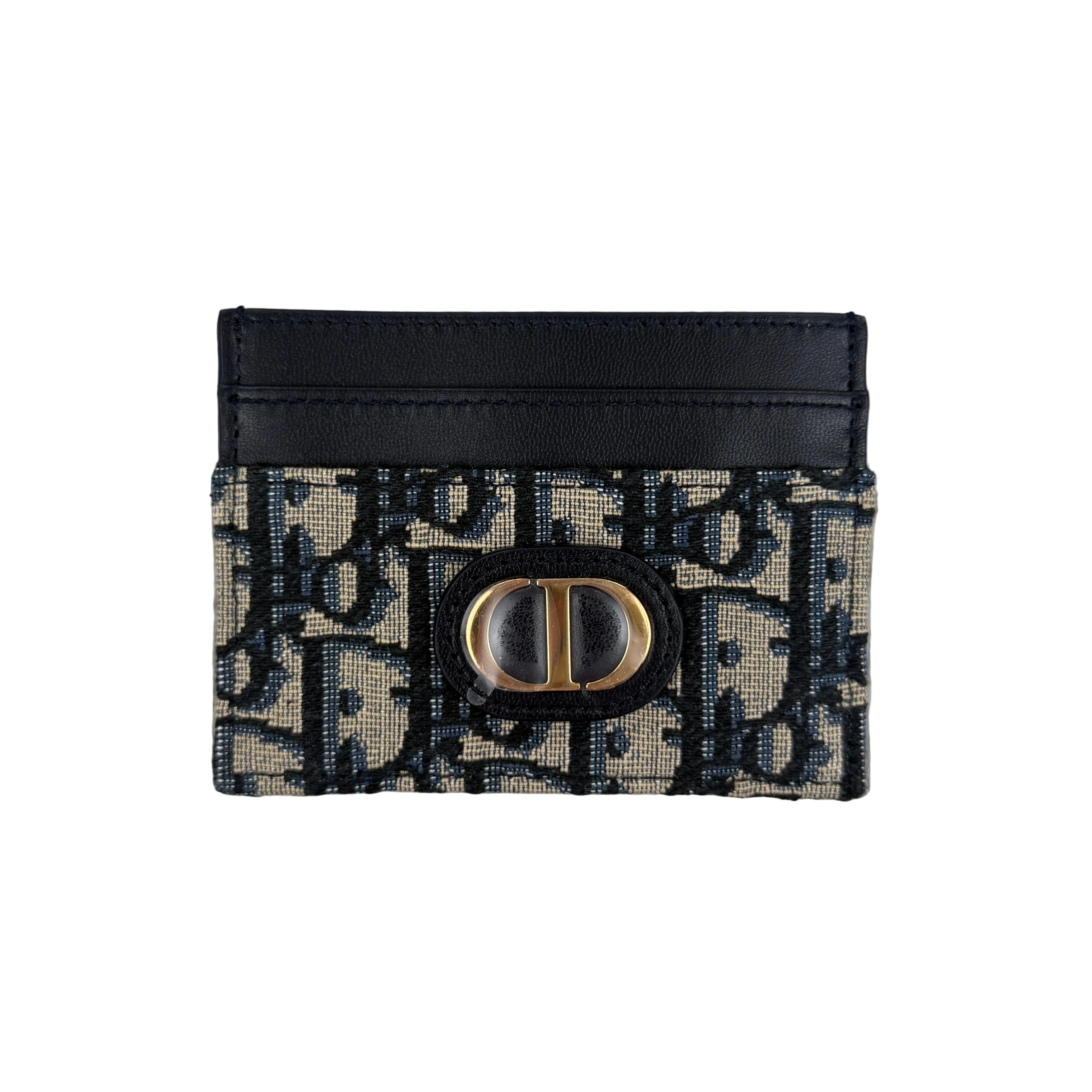Dior Jacquard Oblique Card Holder Gold CD
