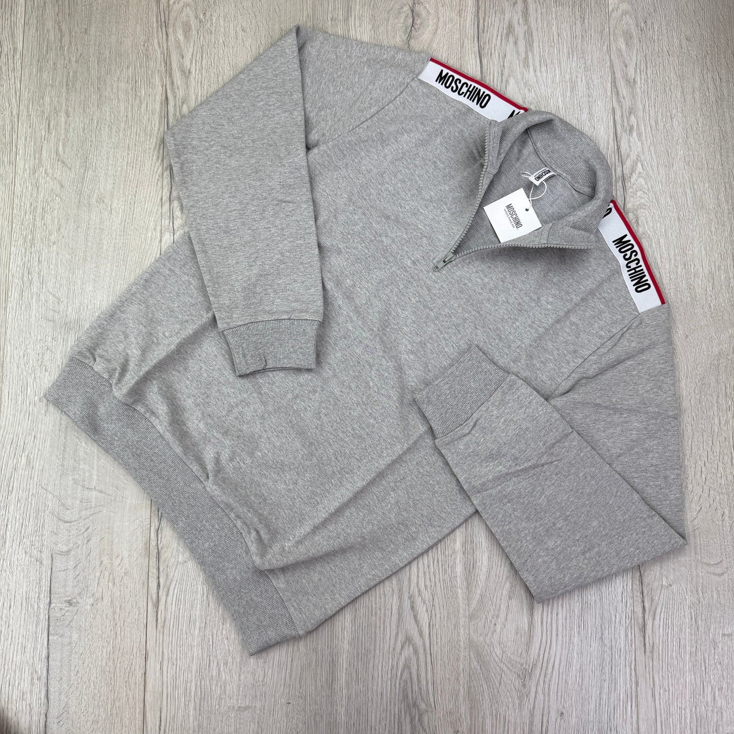 Moschino Men’s Grey Full Tracksuit - Medium