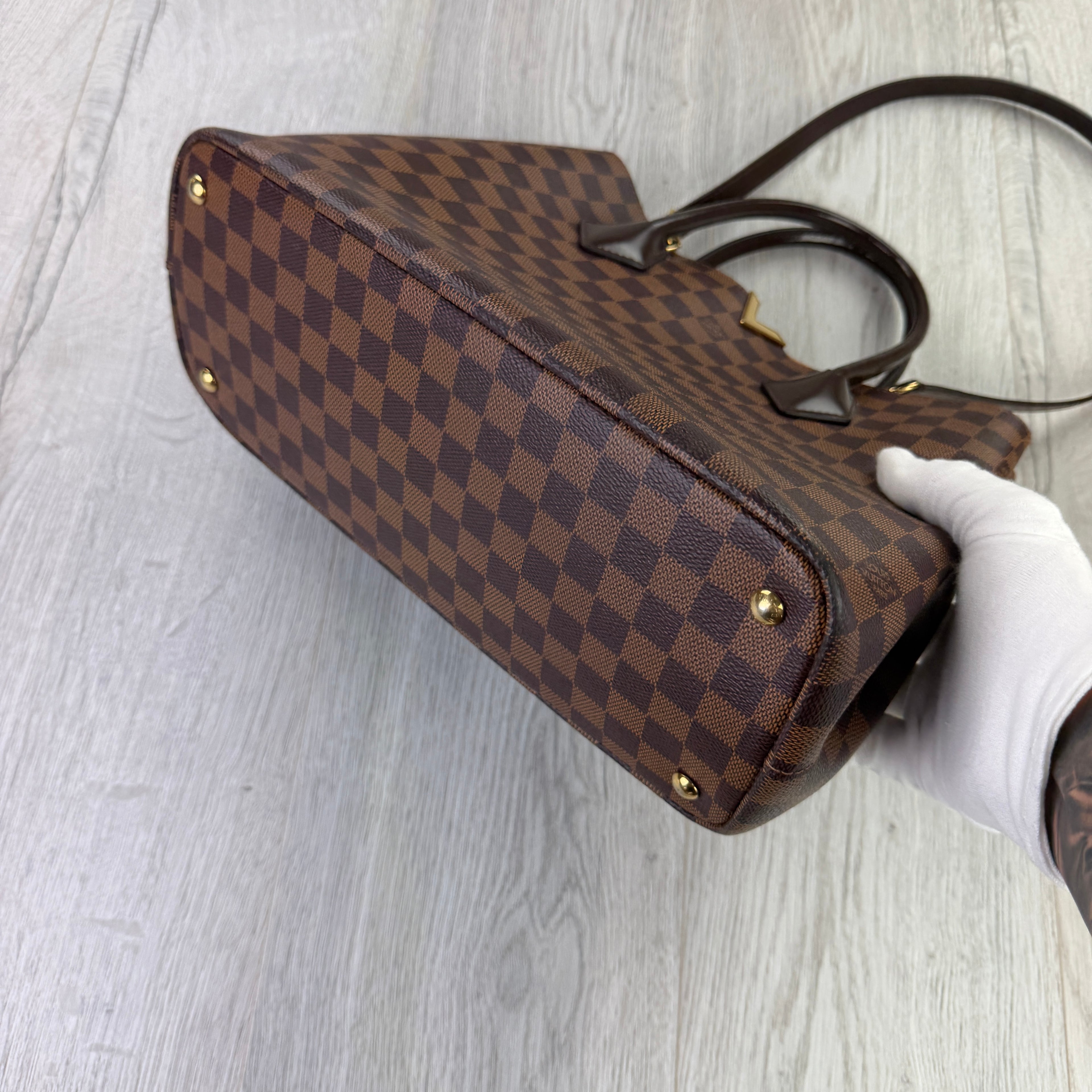 Louis Vuitton Women’s Kensington Handbag Damier Tote Bag