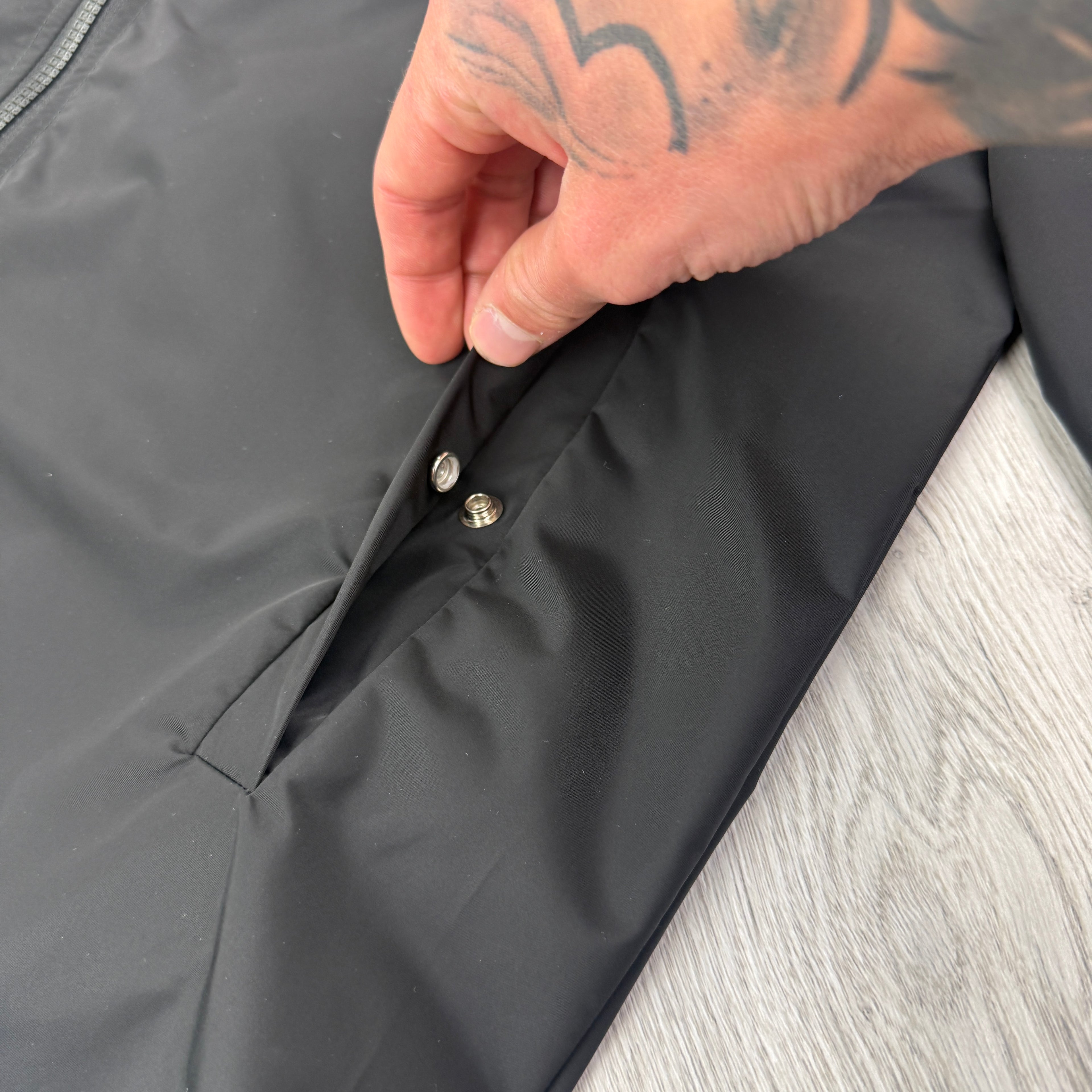 Givenchy Men’s Black Zip-up Windbreaker Jacket - 44