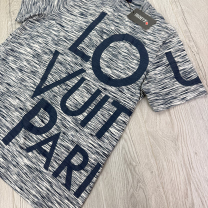 Louis Vuitton Men’s Navy & White T-shirt - Large
