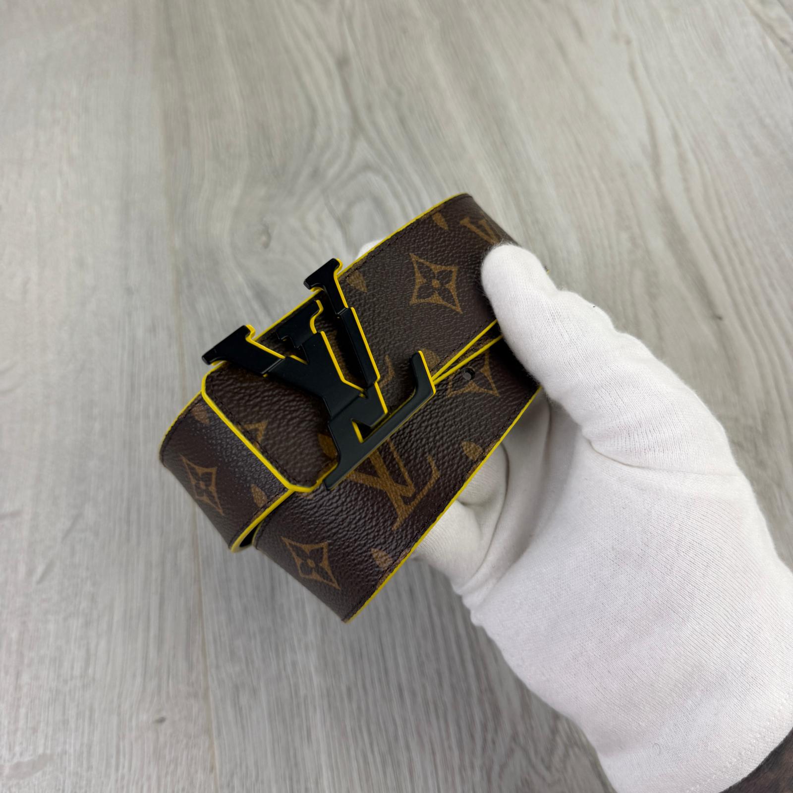 Louis Vuitton Men’s Brown / Yellow Monogram Belt - 90 (Uk 28-34)