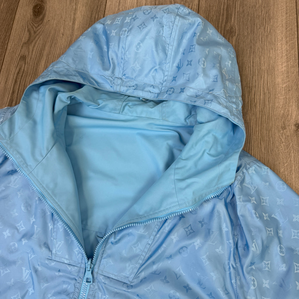 Louis Vuitton Men’s Monogram Reversible Blue Windbreaker Jacket - Size 50 (M/L)