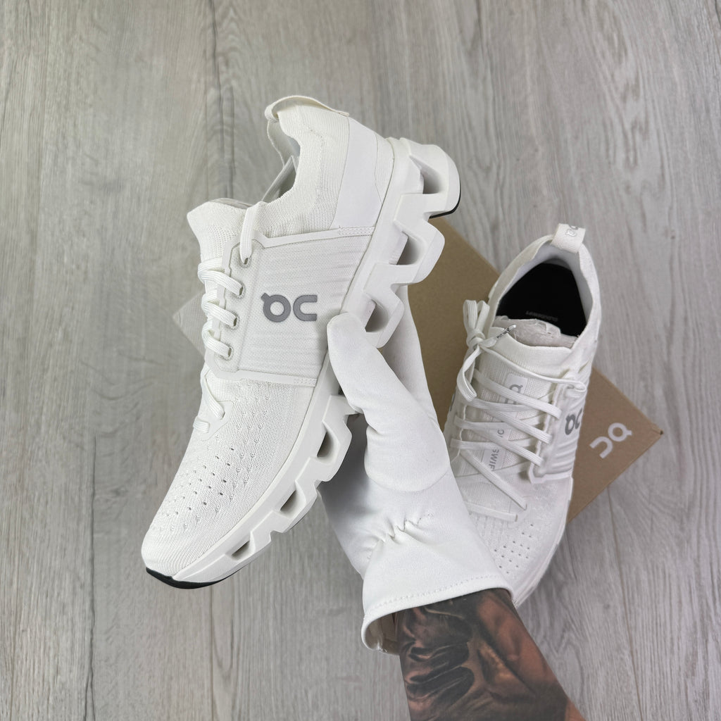 On Running Cloudswift 4 All White Trainers
