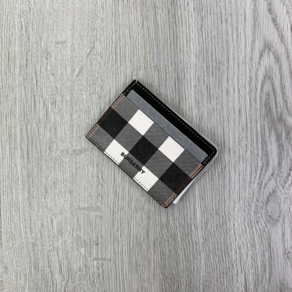 Burberry Check Dark Birch Card Case