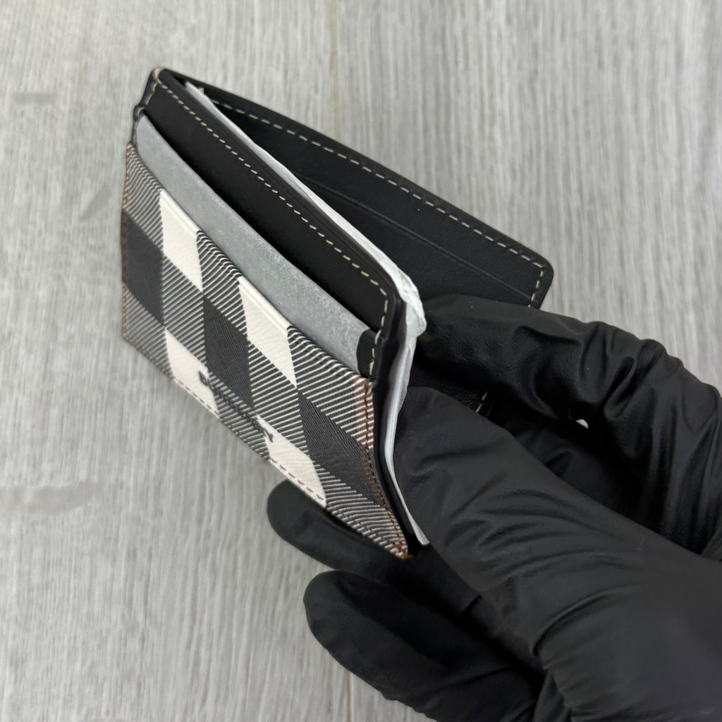 Burberry Check Dark Birch Card Case