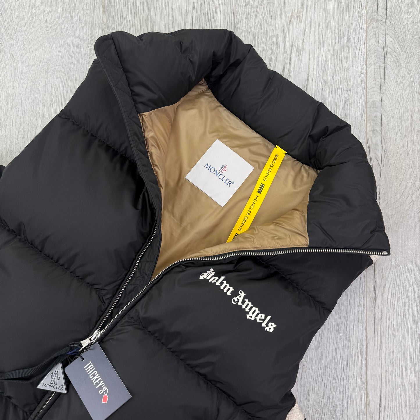 Moncler x Palm Angels Men’s Black Down Gilet - Size 2