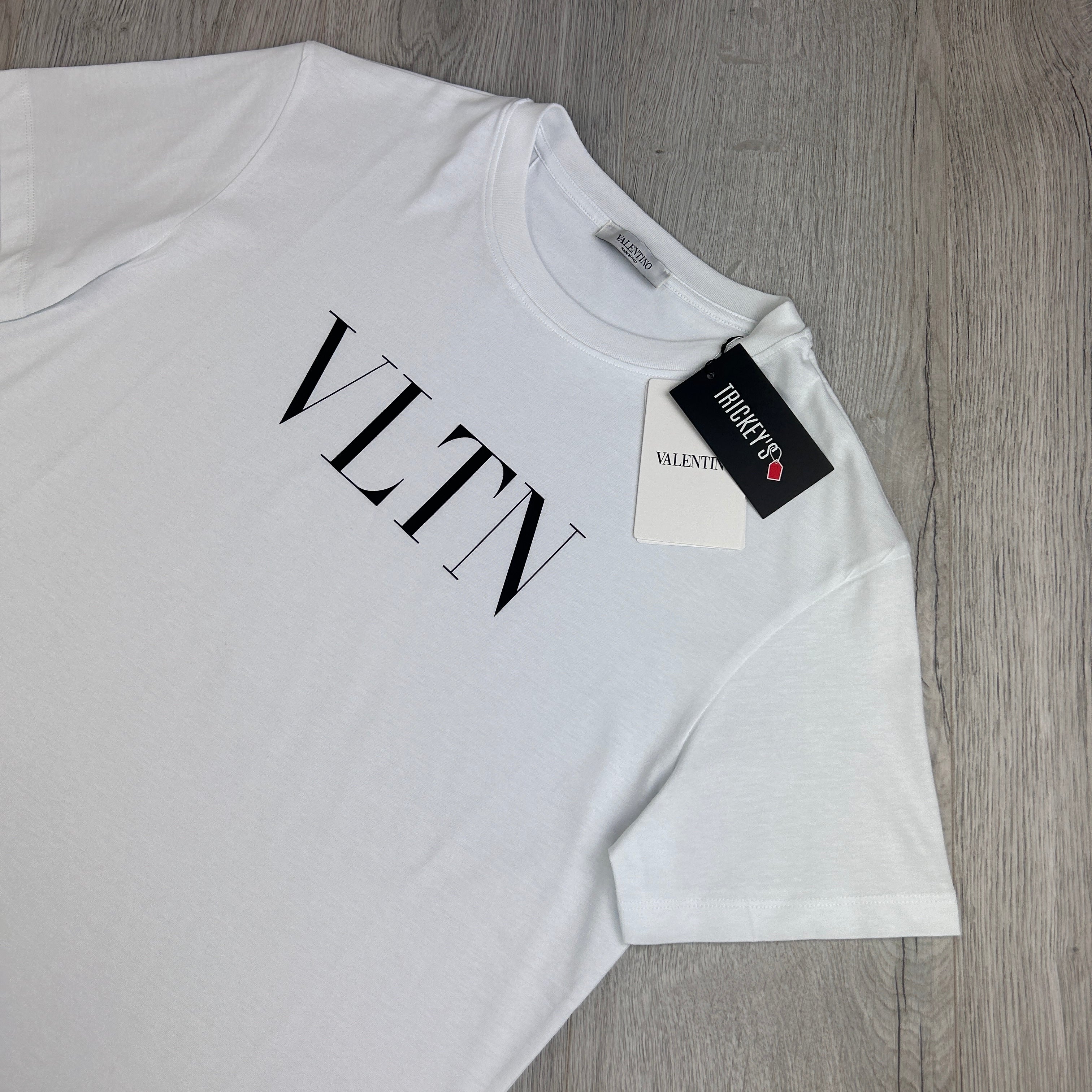Valentino ‘VLTN’ Men’s White Slim T-shirt