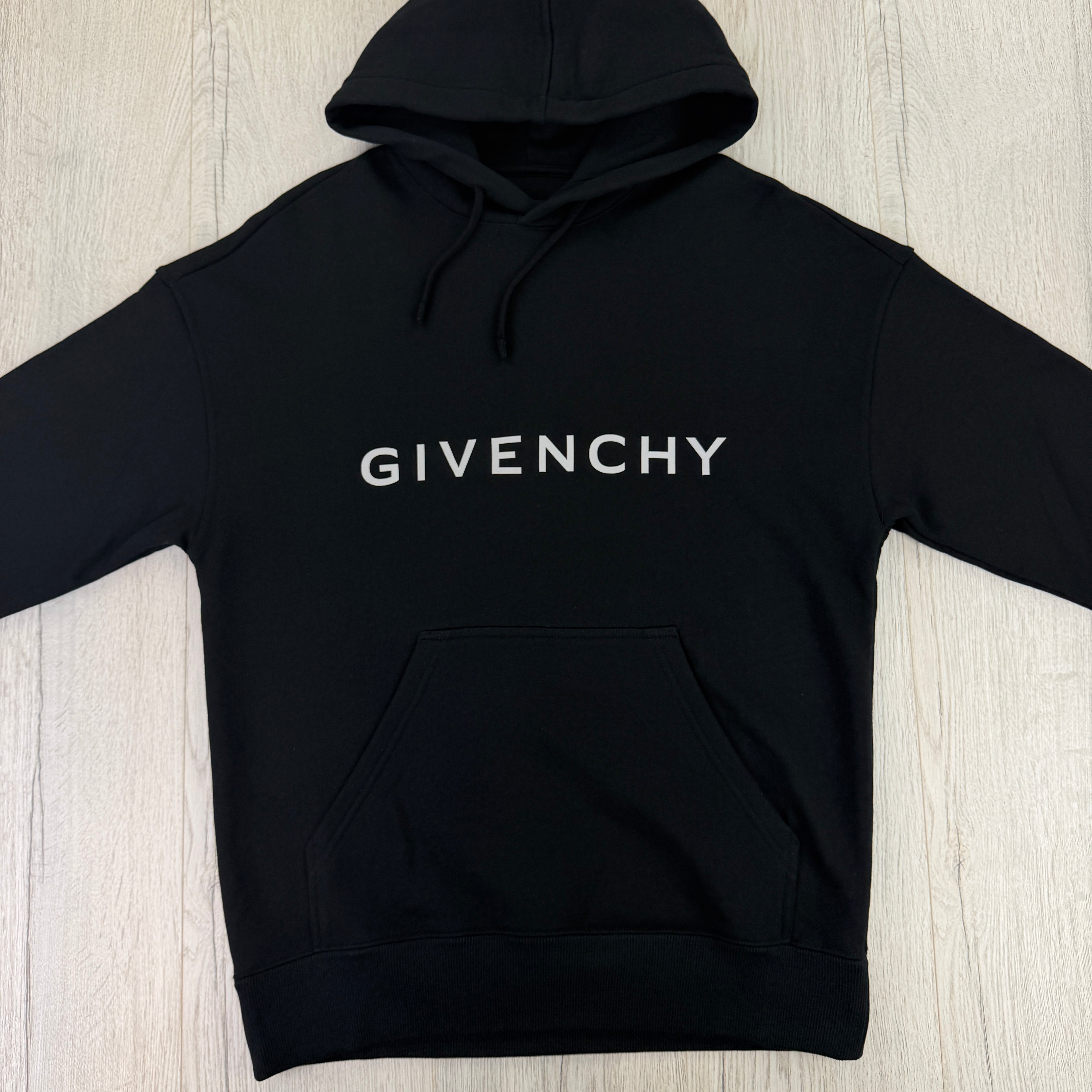 Givenchy Men’s Black Pullover Hoodie - Small (Fit Medium)