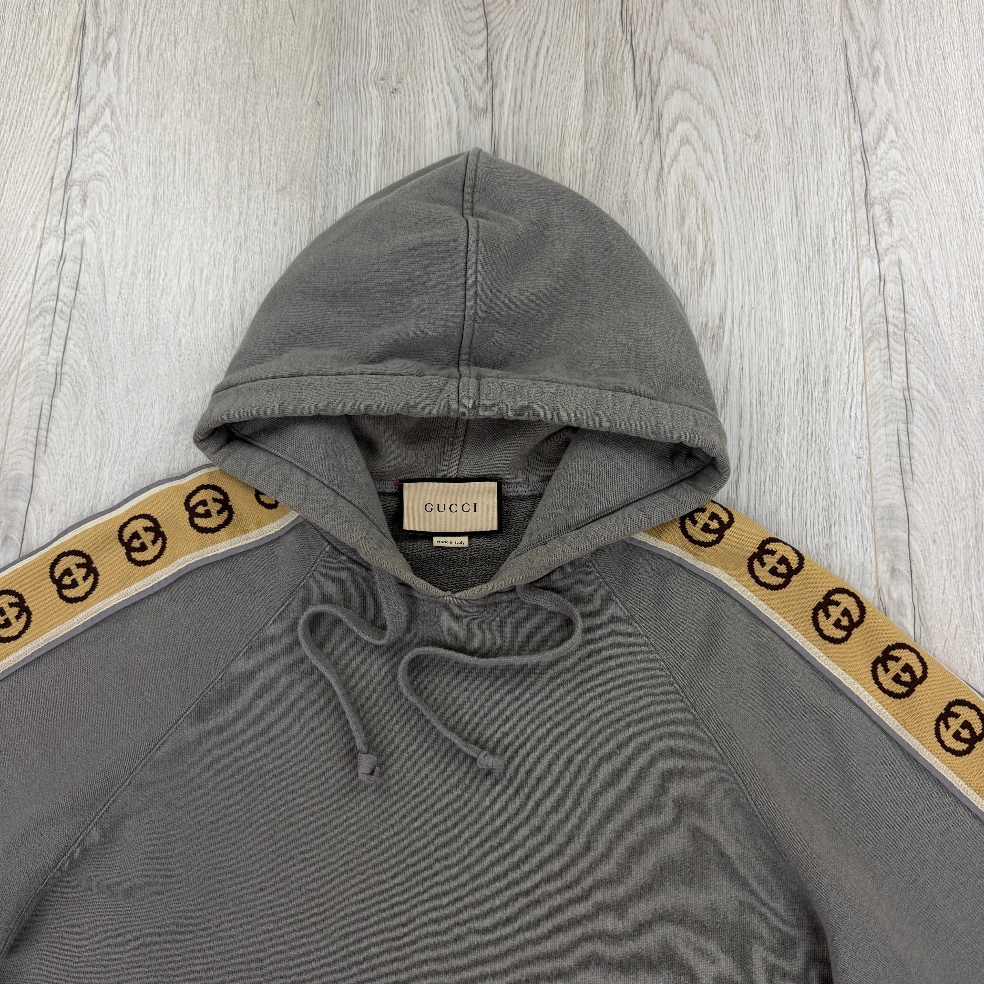 Gucci Men’s Grey Cotten Jersey Full Tracksuit - Medium