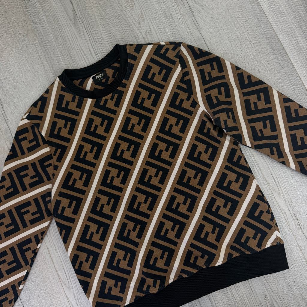 Fendi Men’s Crewneck Jumper - Large Slim