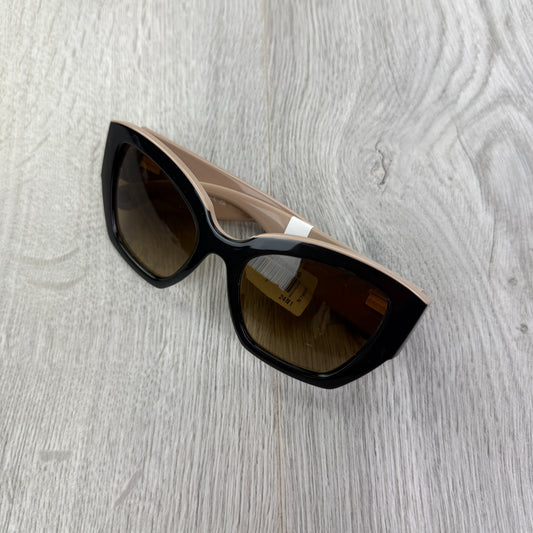 Chanel Women’s BLK SHN Beige & Black Sunglasses