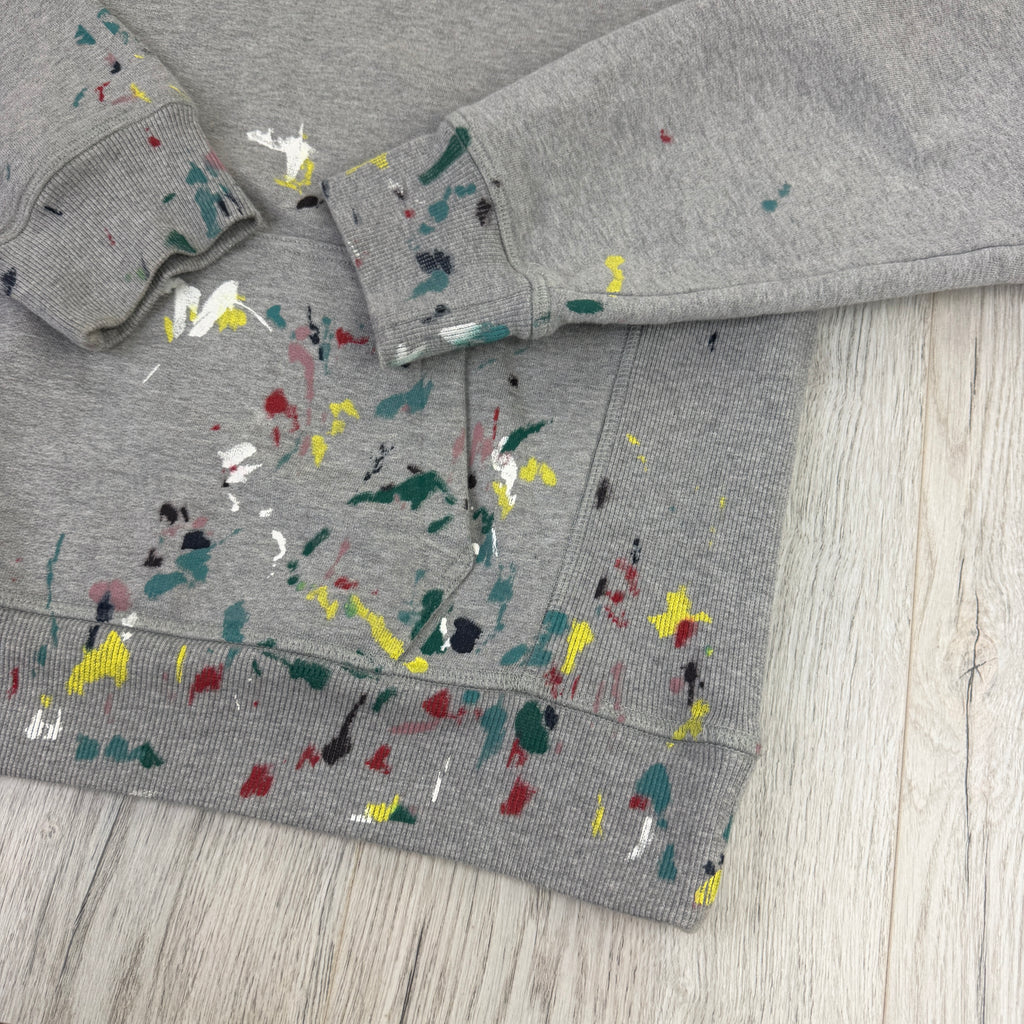 Dior Men’s Grey Paint Splattered Hoodie  - Small
