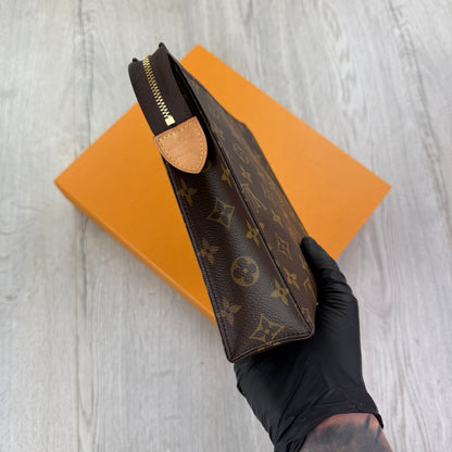 Louis Vuitton Brown Monogram Pochette Clutch Bag