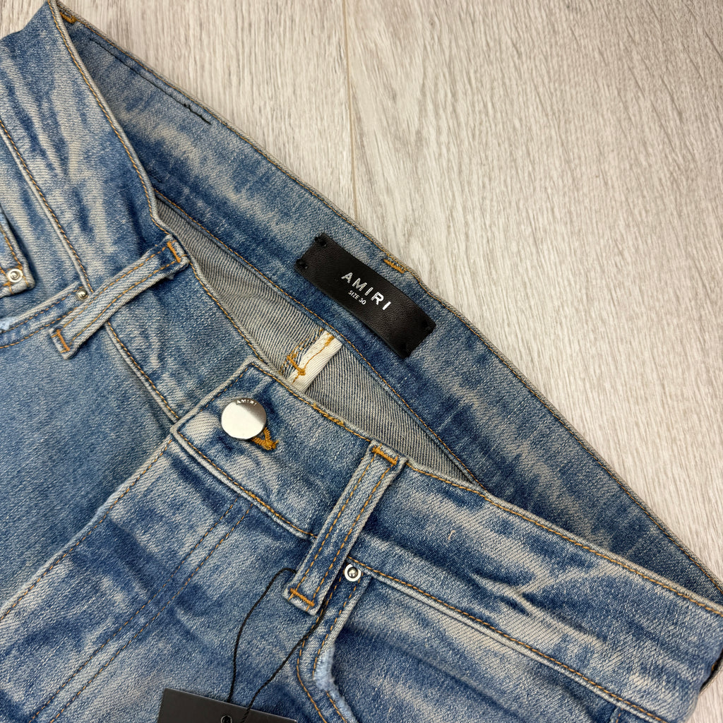 Amiri Men’s Blue Thrasher Clay Indigo Ripped Jeans