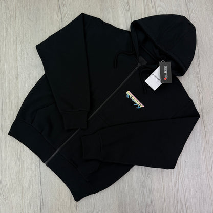Givenchy Men’s Black Zip-up World Tour Hoodie