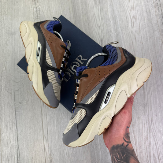 Dior B22 Men’s Brown & Blue Trainers - 45 (Uk 10/10.5)
