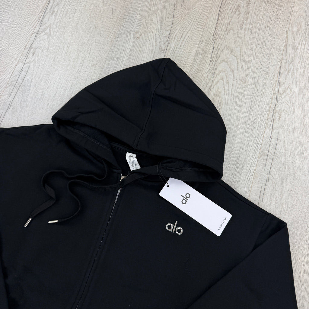 Alo Men’s Black Full Zip Hoodie