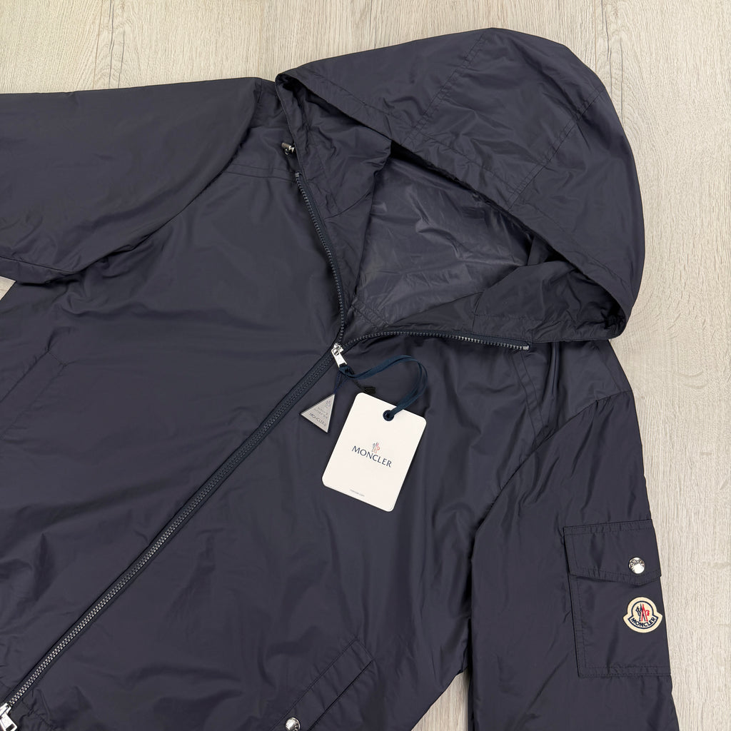 Moncler Men’s Zip-up Navy Windbreaker Jacket - Size 5