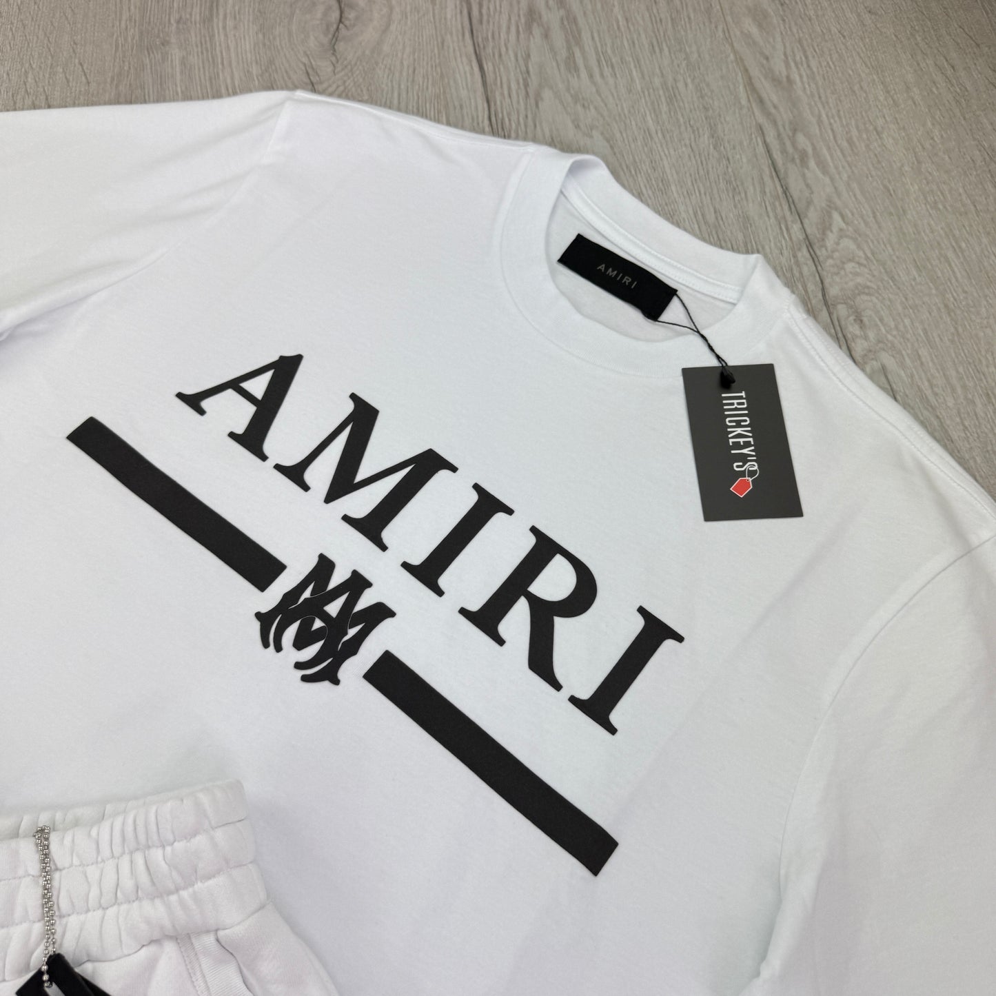 Amiri Men’s White T-shirt & Shorts Set - Small