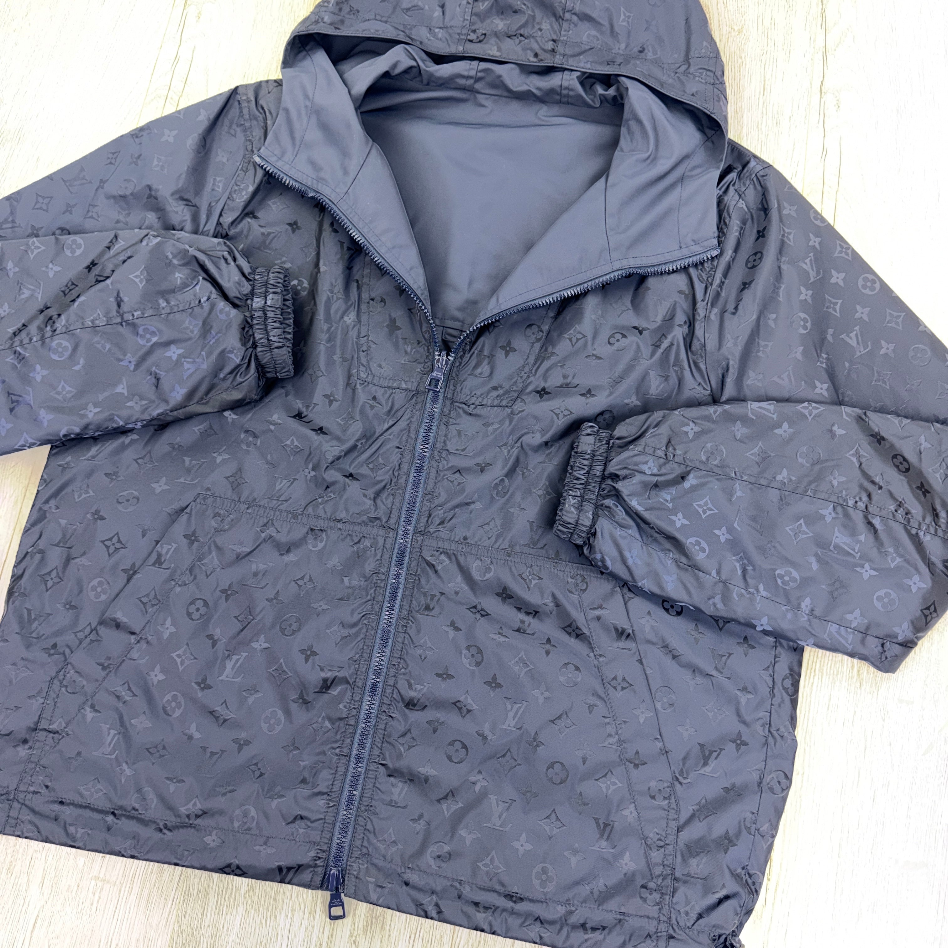 Louis Vuitton Men’s Monogram Reversible Navy Windbreaker Jacket - Size 48