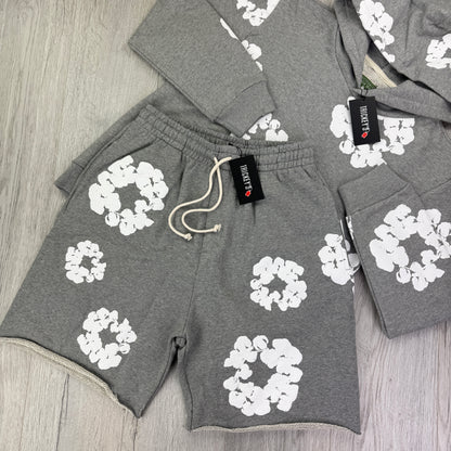 Denim Tears Men’s Grey Shorts & Hoodie Set