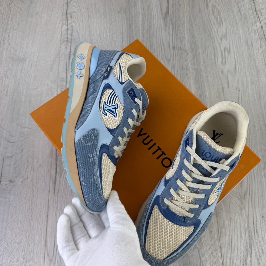 Louis Vuitton Men’s Blue Run Away Trainers - Uk 7.5 (Fit Uk 8)