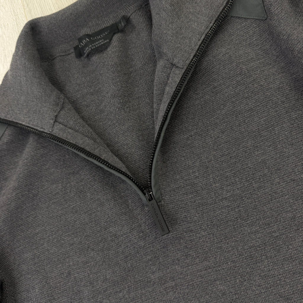 Canada Goose Men’s Grey 1/4 Zip Jumper - Small