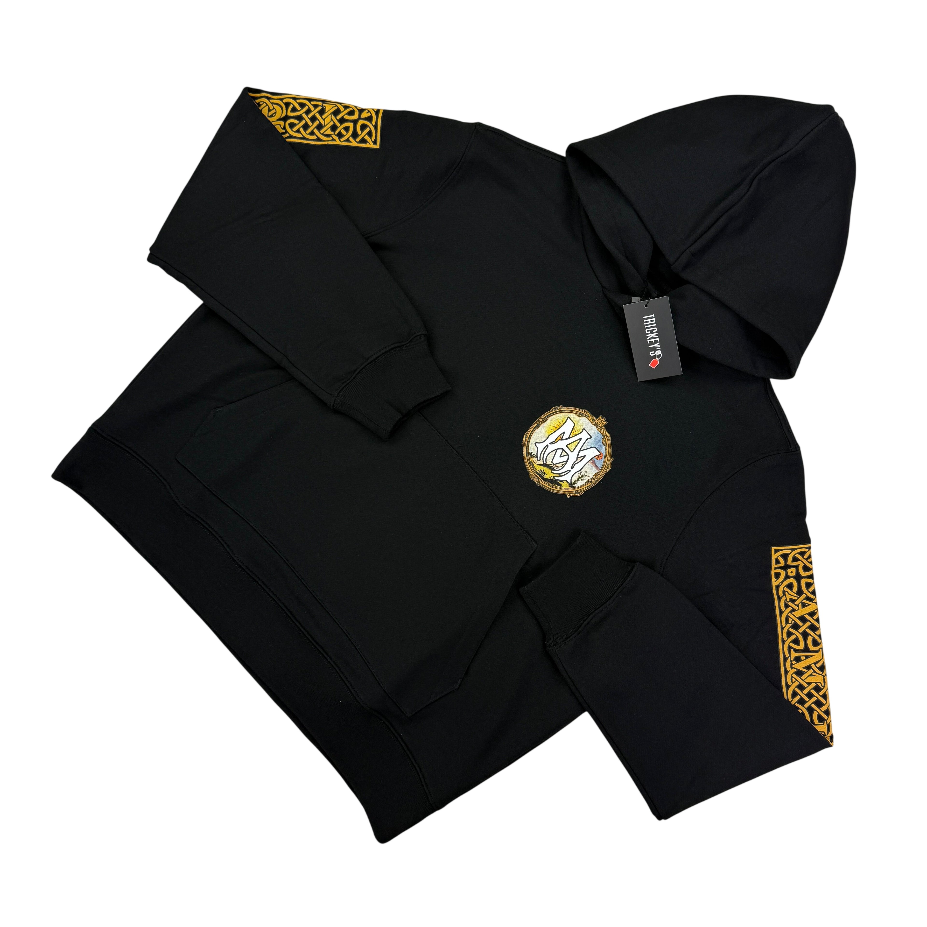 Amiri Men’s Landscape Frame Black Pullover Hoodie - XL