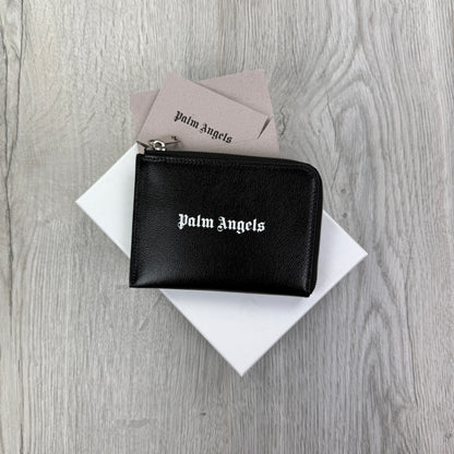 Palm Angels Black Zip-up Wallet / Purse