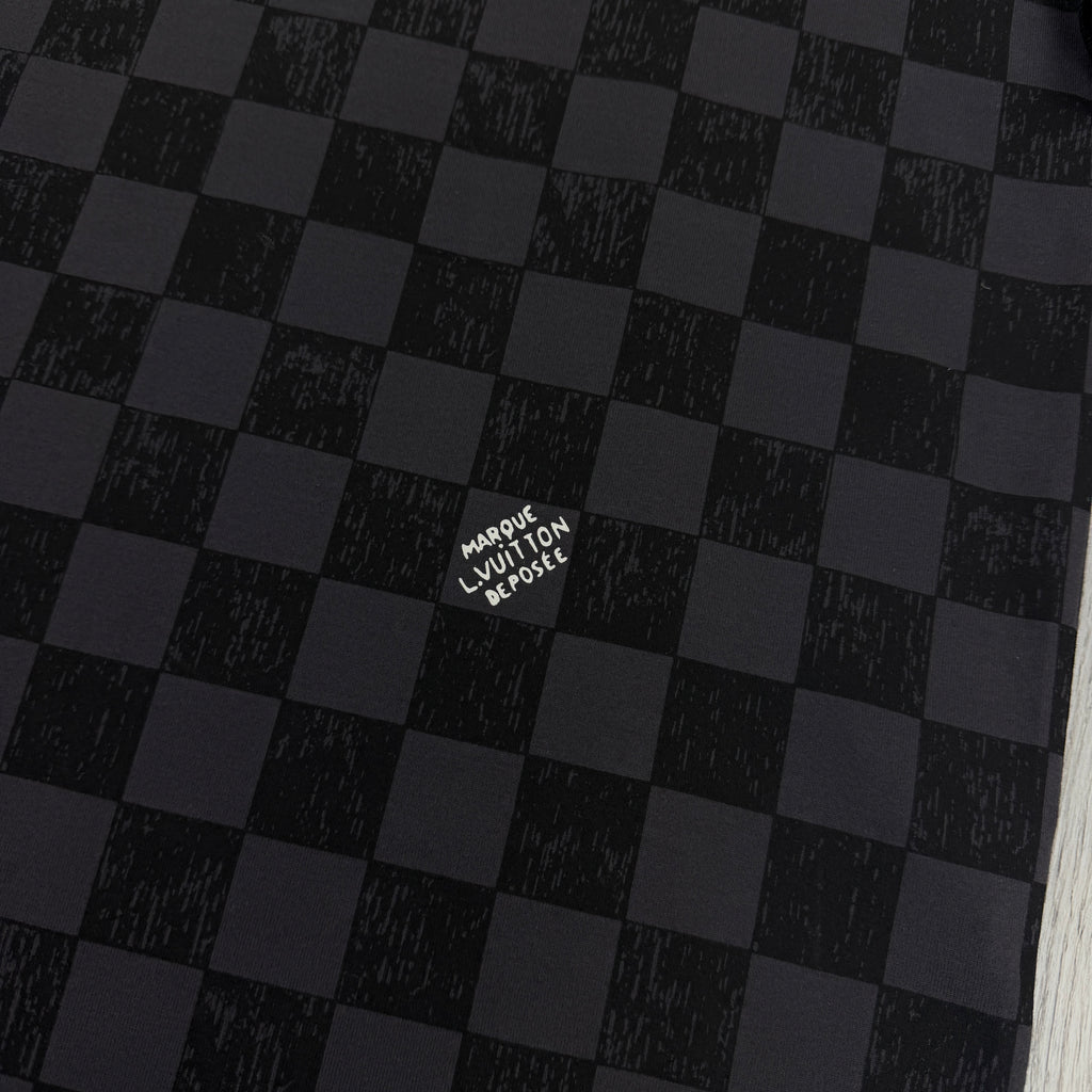 Louis Vuitton Men’s Dark Grey Damier T-shirt - Small