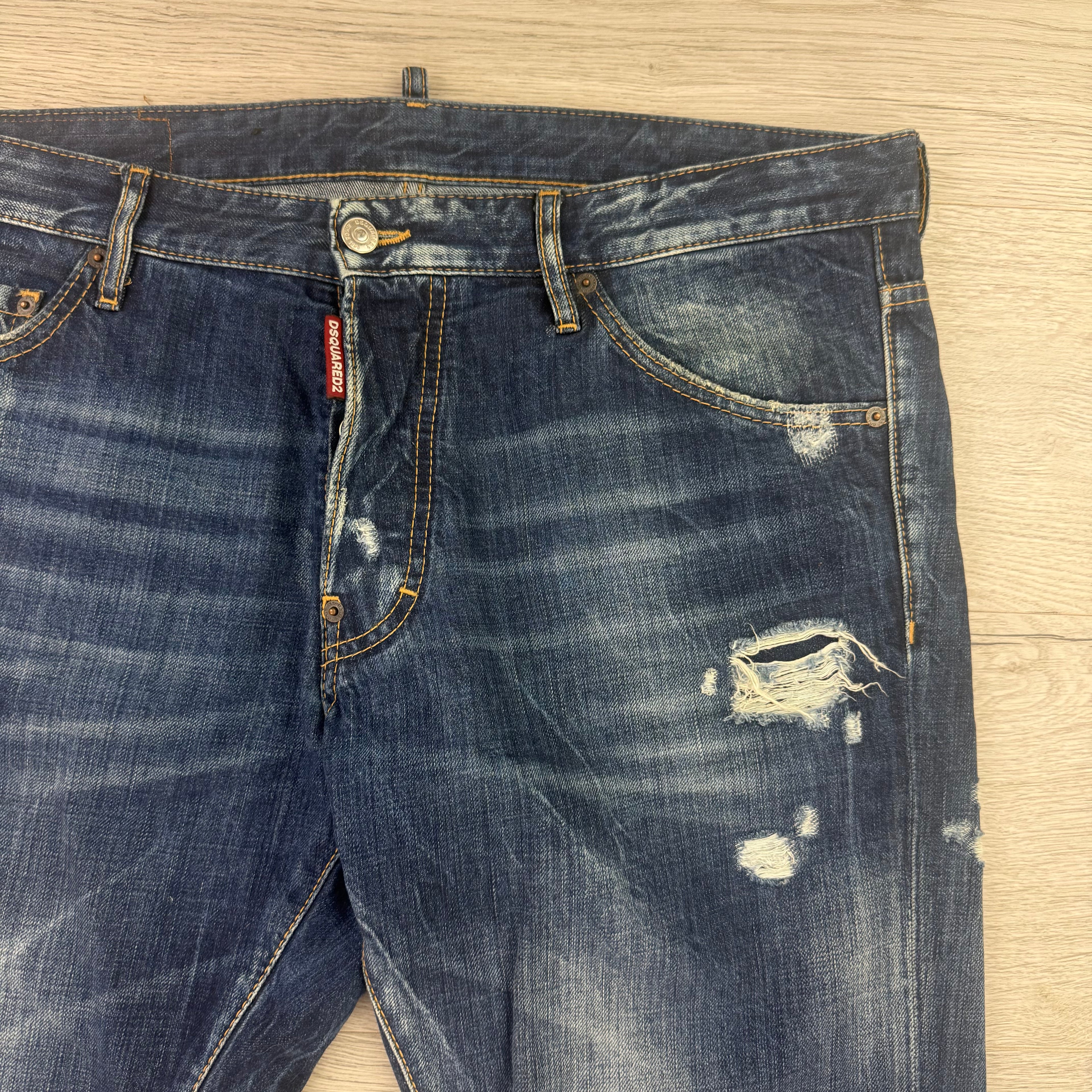 Dsquared2 Men’s Blue Distressed Cool Guy Jeans - 52 (Uk 34)