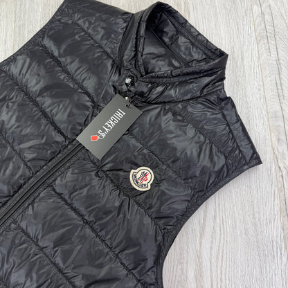 Moncler Men’s Black GUI Down Gilet - Size 0