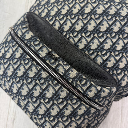 Christian Dior Beige and Black Oblique Jacquard Men’s Back-pack