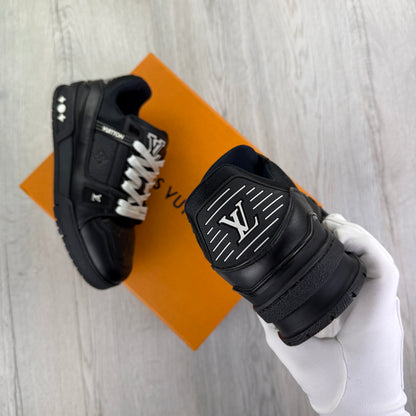 Louis Vuitton Men’s Black & White Trainers - Uk 7 (Fit 8)