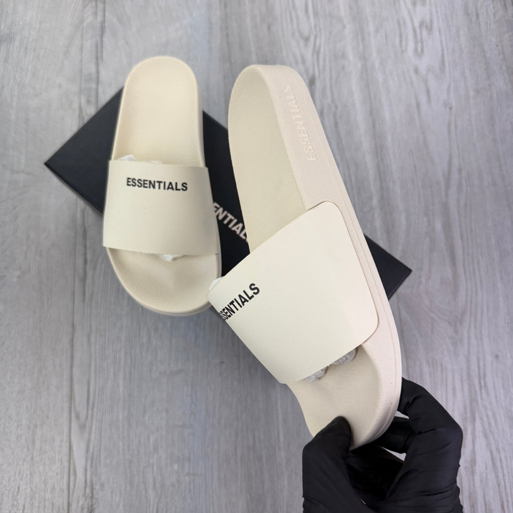 Essentials Men’s Beige Sliders